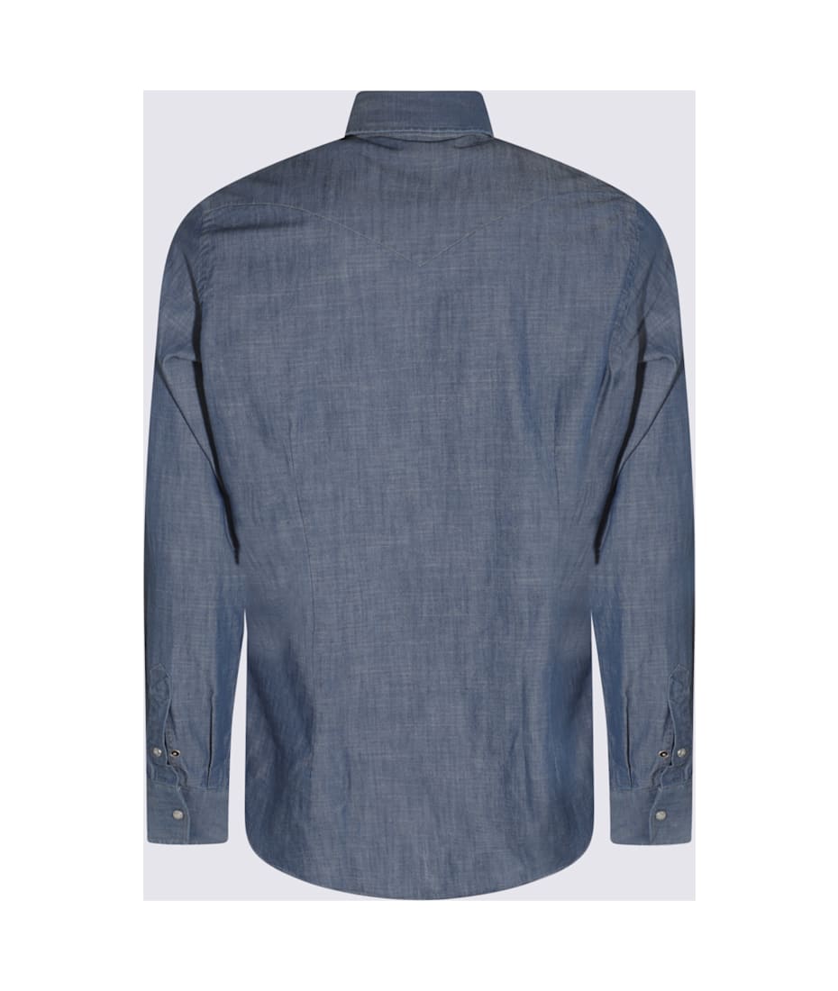 Eleventy Navy Cotton Shirt | italist