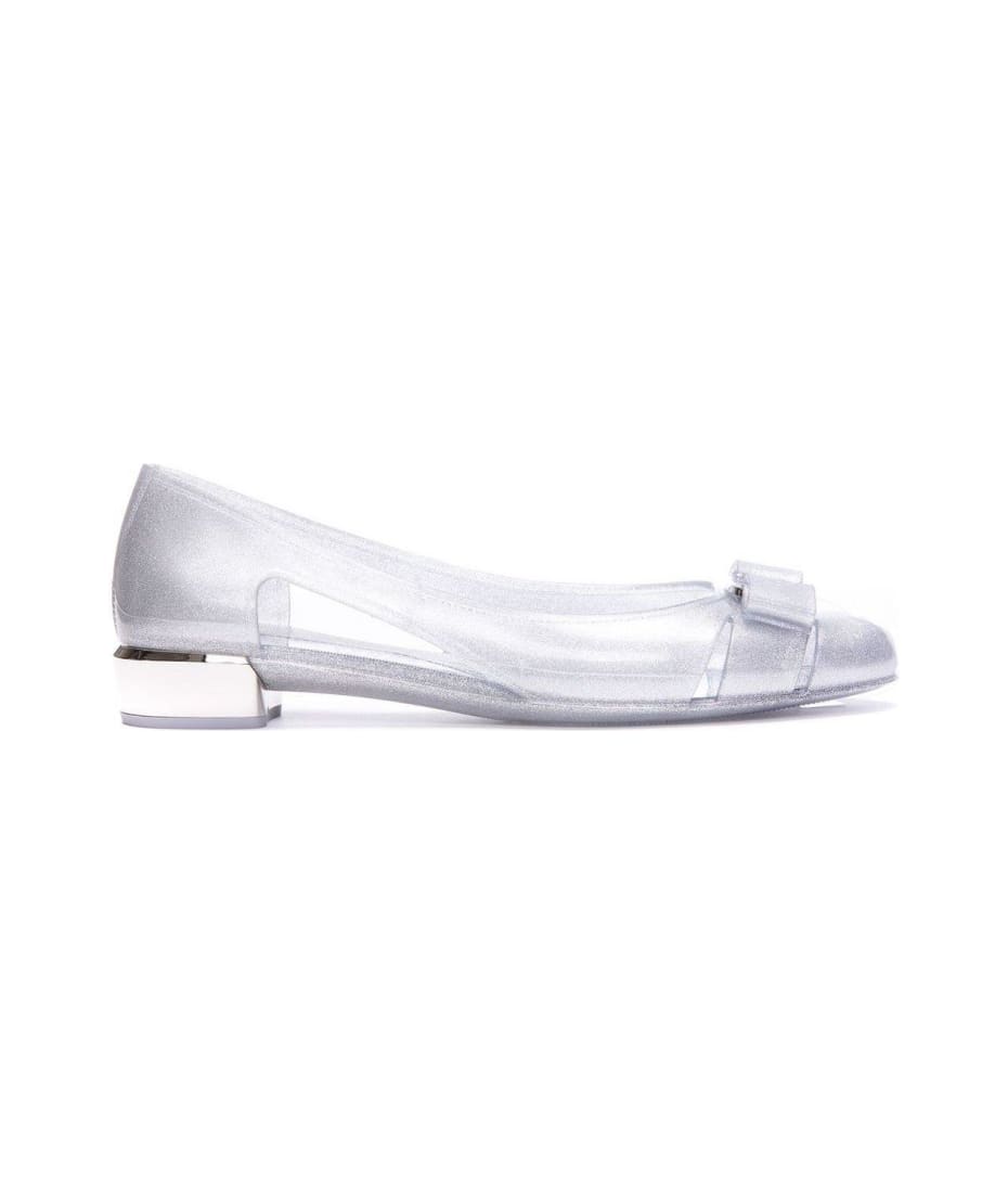 Ferragamo jelly clearance flat shoes