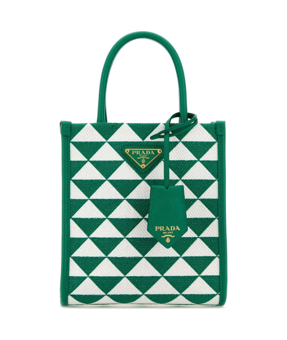 【送料&関税込】Prada Embroidered Fabric Micro Symbole Handb Prada Embroidered Fabric Micro Symbole Handbag | italist