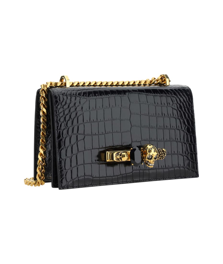 Jeweled Satchel Bag