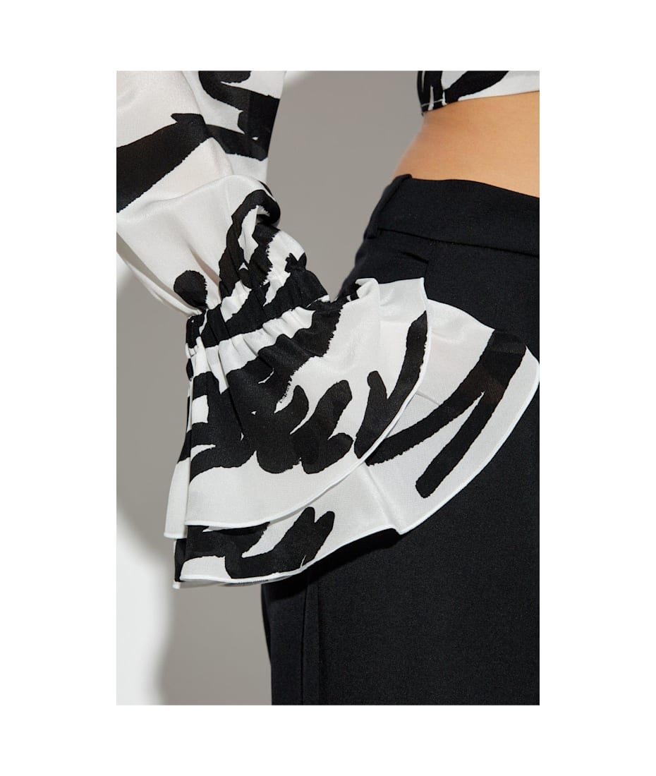 【送料&関税込】Balmain Love Letter Ruffled Skirt Balmain Love Letter Ruffled Skirt | italist