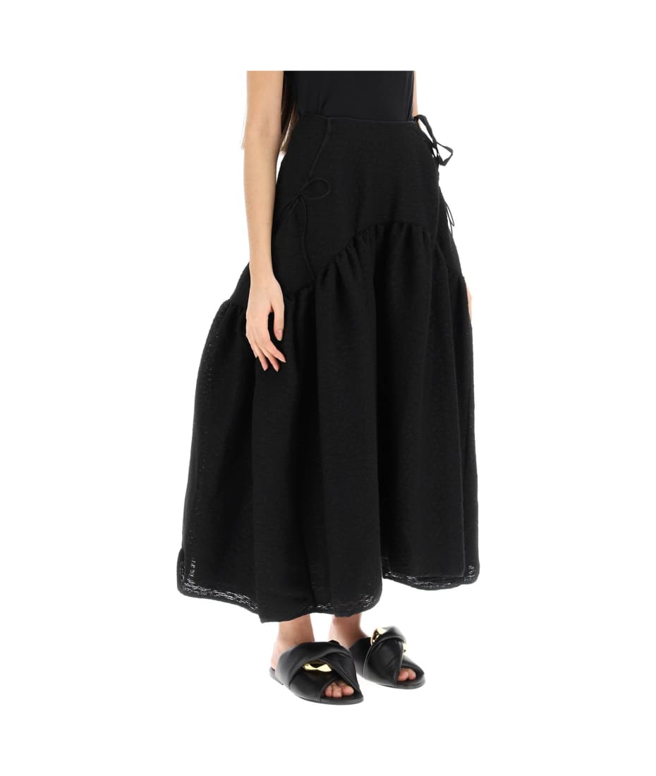 Cecilie Bahnsen 'lilly' Long Wool Blend Skirt | italist, ALWAYS