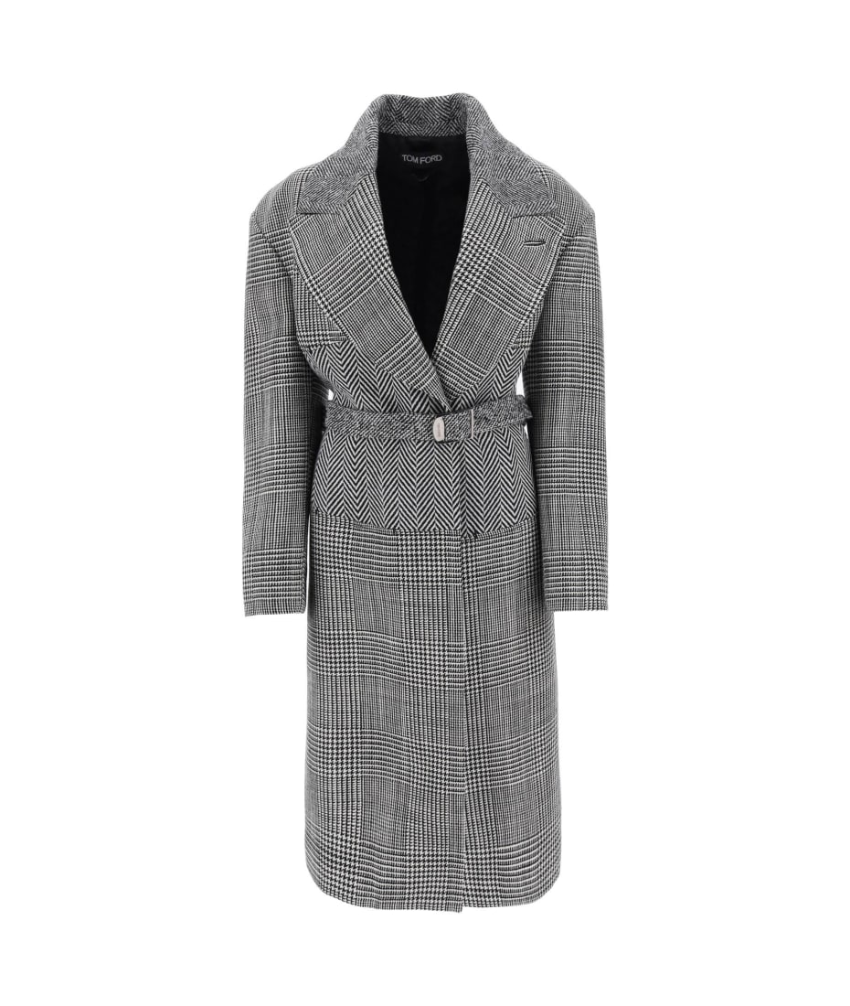 コート Tom Ford Wool Patchwork Coat Tom Ford Cashmere Patchwork Coat | italist