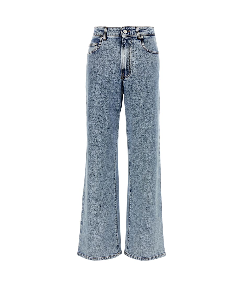 パンツ FABIANA FILIPPI Woman Pants Denim PAD275F386L346 VR1 Fabiana Filippi Washed Denim High-Rise Straight-Leg Jeans