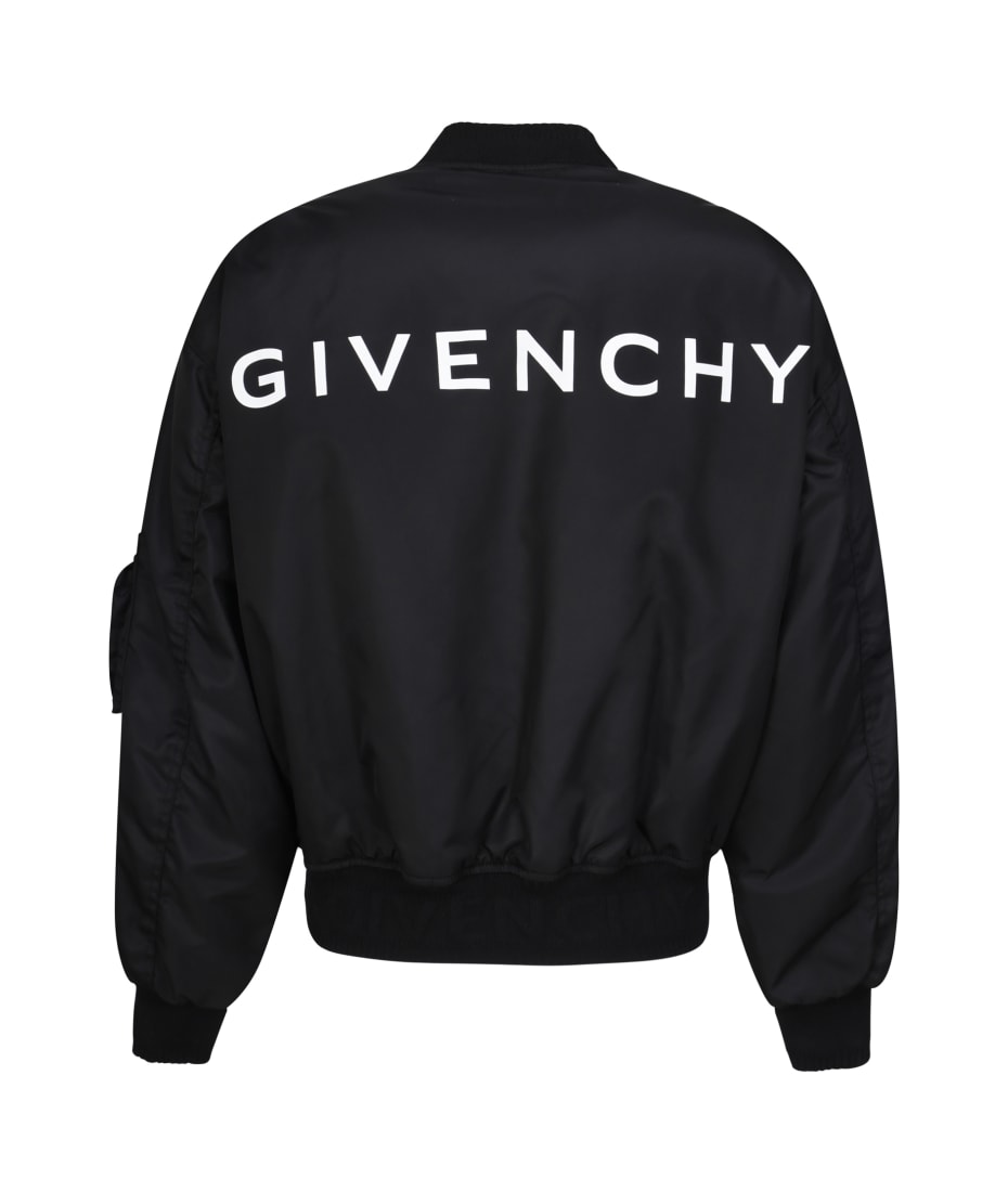 【送料&関税込】Black Givenchy Bomber Jacket With Pocket Det Black Givenchy Bomber Jacket With Pocket Detail | italist