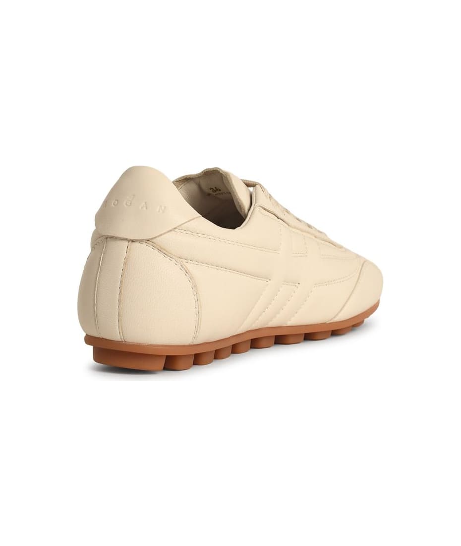 スニーカー Hogan H693' Yogurt-Colored Smooth Leather Sneakers Hogan 'h693' Yogurt-colored Smooth Leather Sneakers