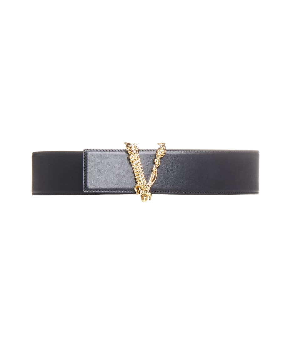 【Versace】 Virtusレザーベルト Versace Virtus Leather Belt in Natural | Lyst