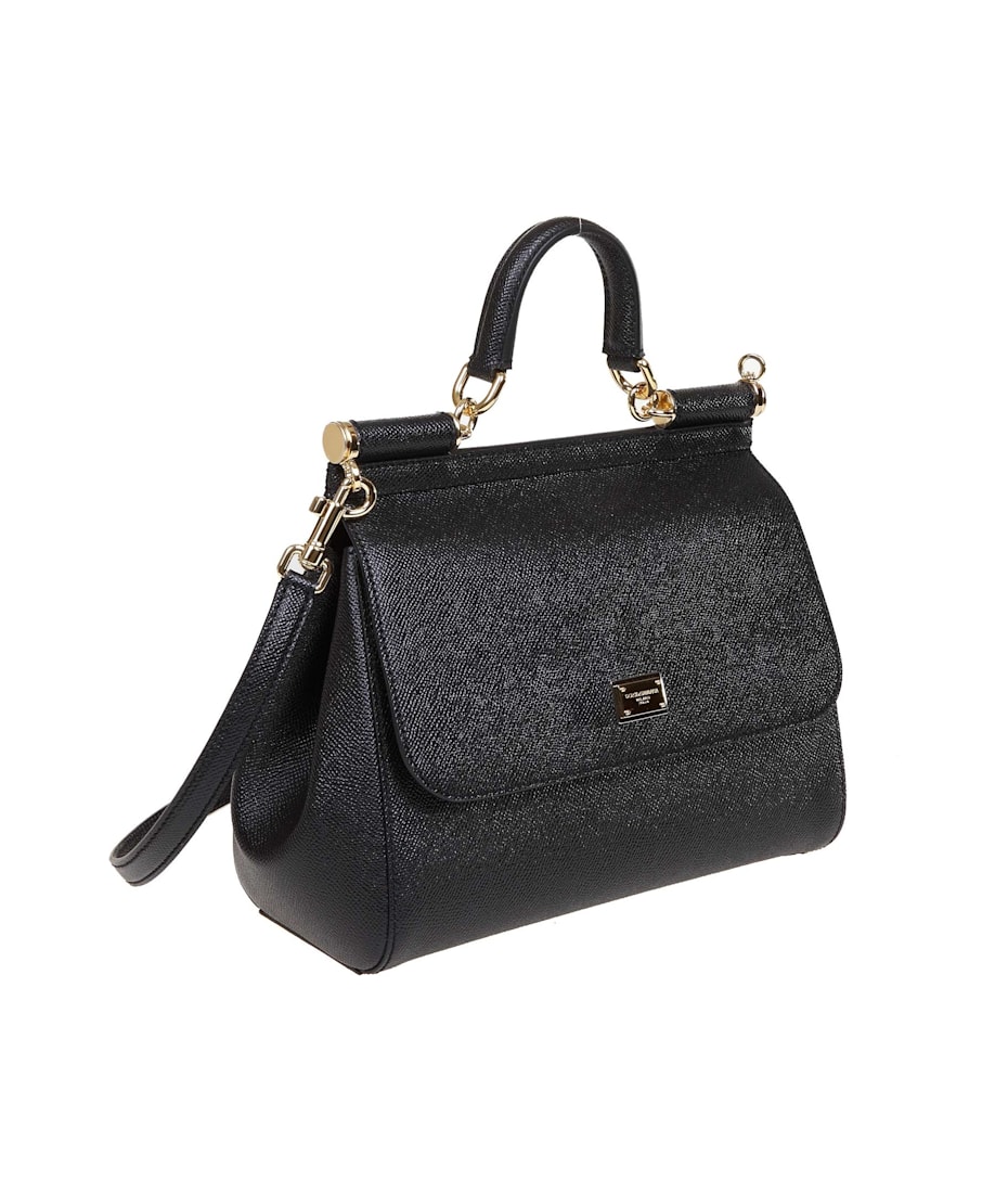 トートバッグ Dolce & Gabbana Medium Sicily Bag In Dauphine Leather Color Medium Sicily handbag in Animal Print for Women