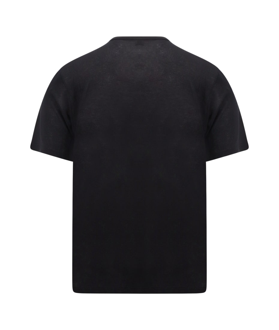 Saint Laurent Black T-shirt With Logo | italist