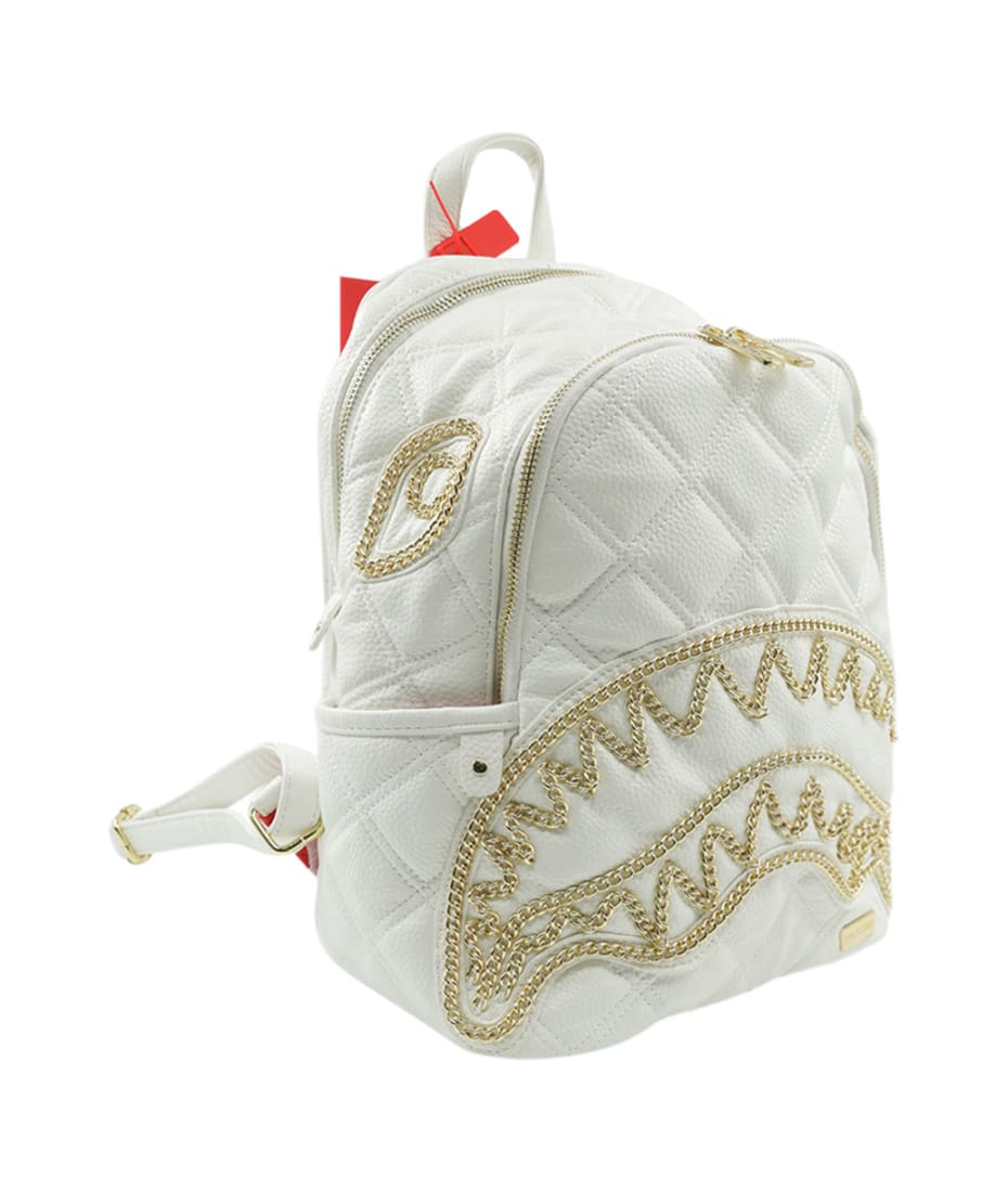 Sprayground Riviera Savage White Gold Backpack