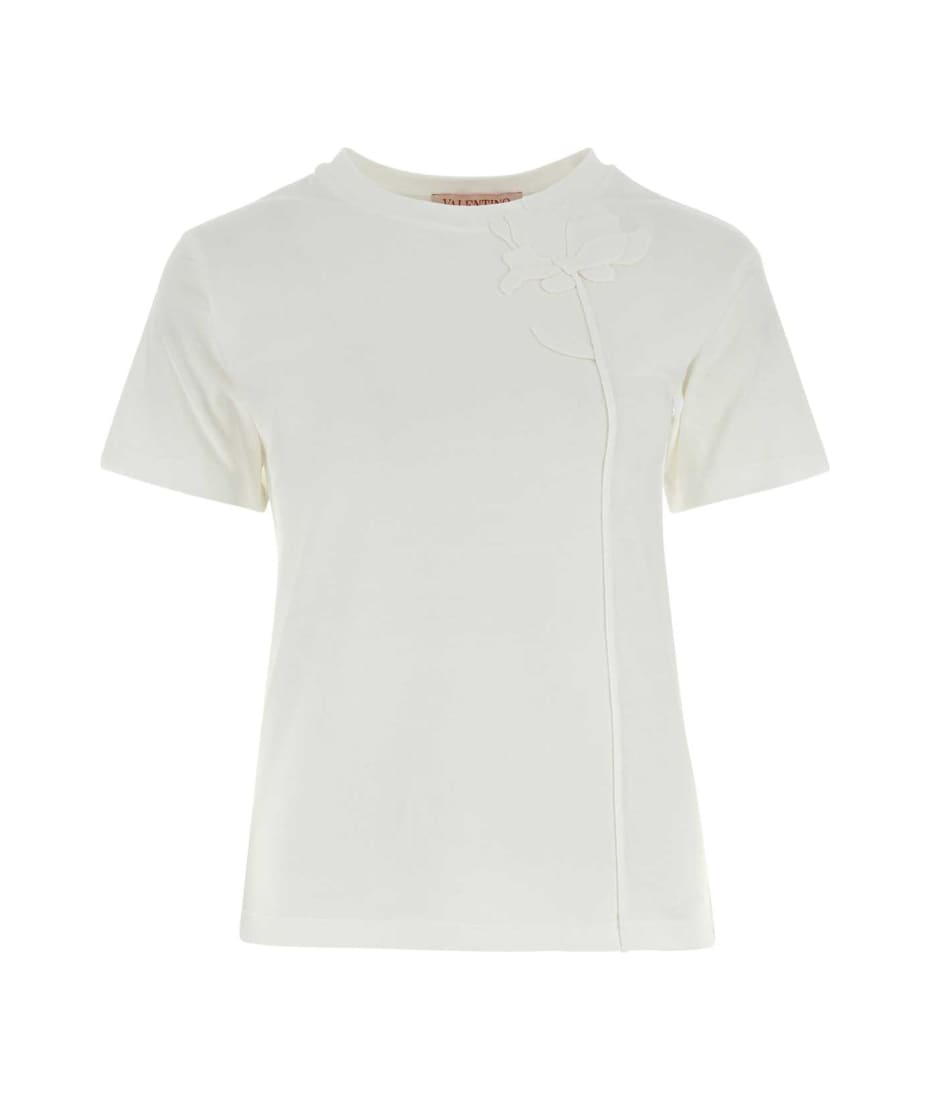 【関税・送料込み】VALENTINO T-SHIRTS WHITE COTTON T-SHIRT Valentino Garavani White Cotton T-shirt | italist
