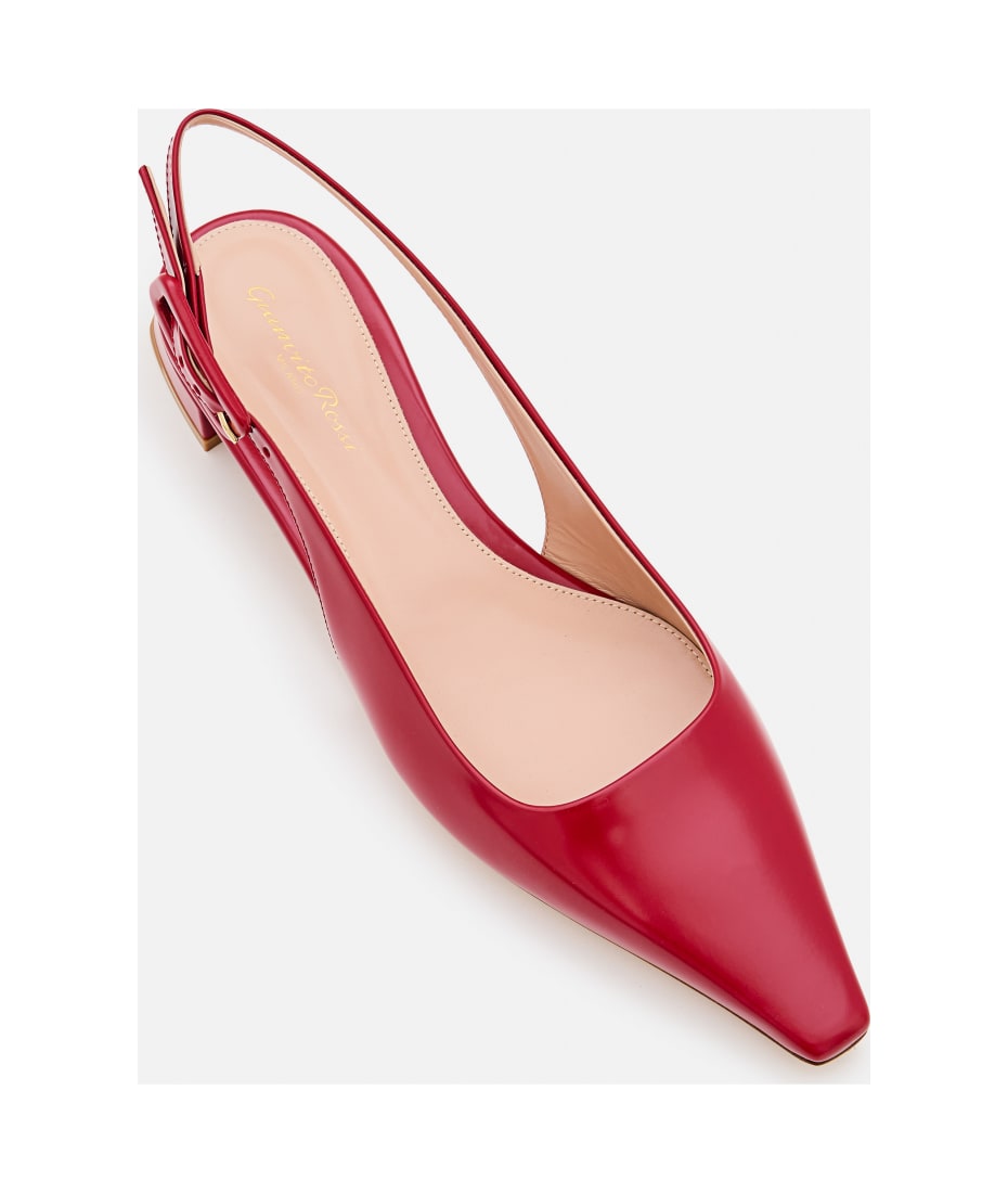Gianvito Rossi G9558205RICNUINERO 関税送料込 Gianvito Rossi Tokio Leather Sling-back | italist