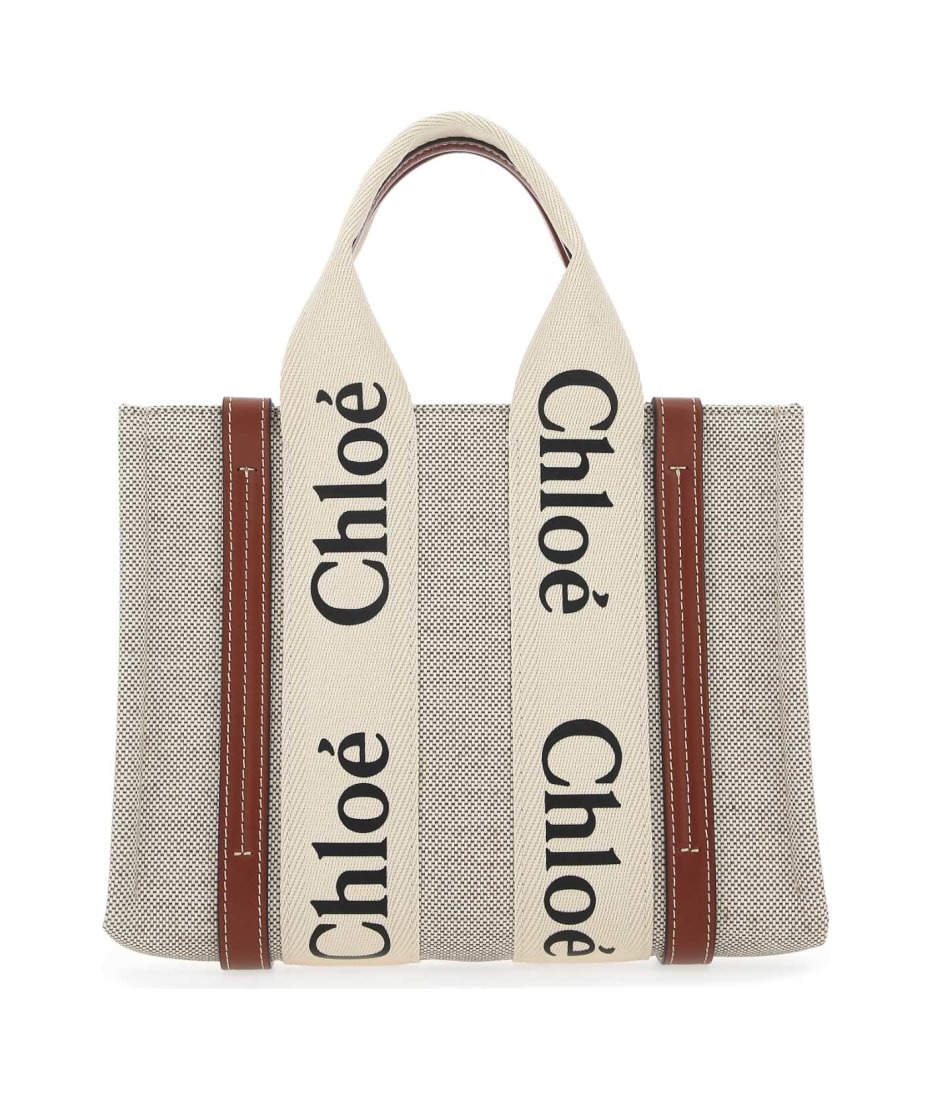 トートバッグ Chloe Multicolor Fabric Small Woody Shopping Bag Chloé Multicolor Fabric Small Woody Shopping Bag | italist