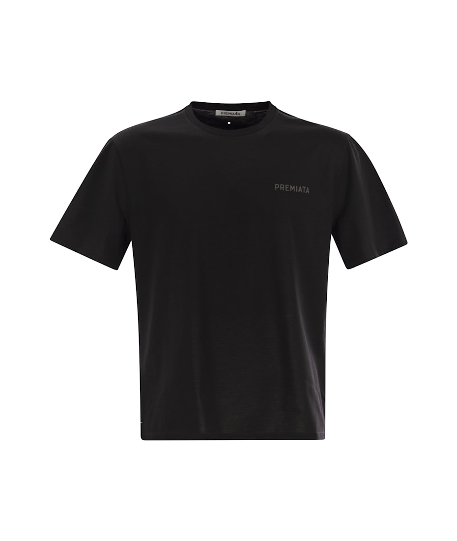 Tシャツ・カットソー PREMIATA SS25 Cotton jersey T-shirt (PA1019 BLUE) Premiata PA1019 Man Blue T-shirts and Polos - Zuklat