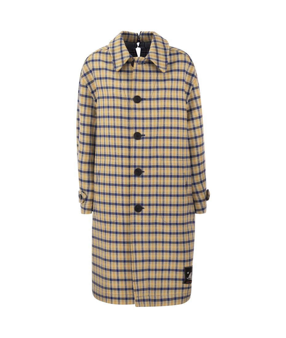 【関税&送料込み】Marni Reversible Wool Coat With Check Pa Marni Reversible Wool Coat With Check Pattern | italist