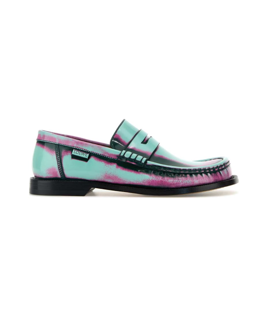 【関税&送料込】Loewe Multicolor Leather Campo Loafers Loewe Multicolor Leather Campo Loafers | italist