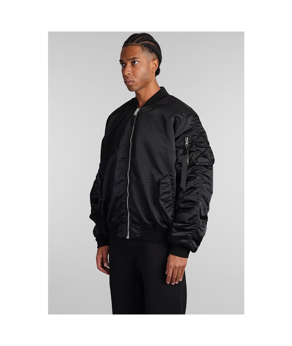 Alpha Industries Ma-1 Uv Bomber In Black Nylon | italist, ALWAYS