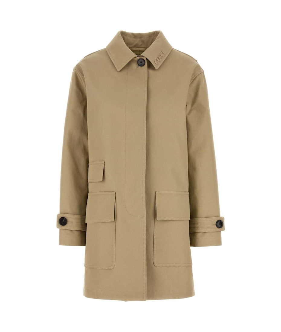 【関税&送料込】Gucci Beige Drill Overcoat Gucci Beige Drill Overcoat | italist