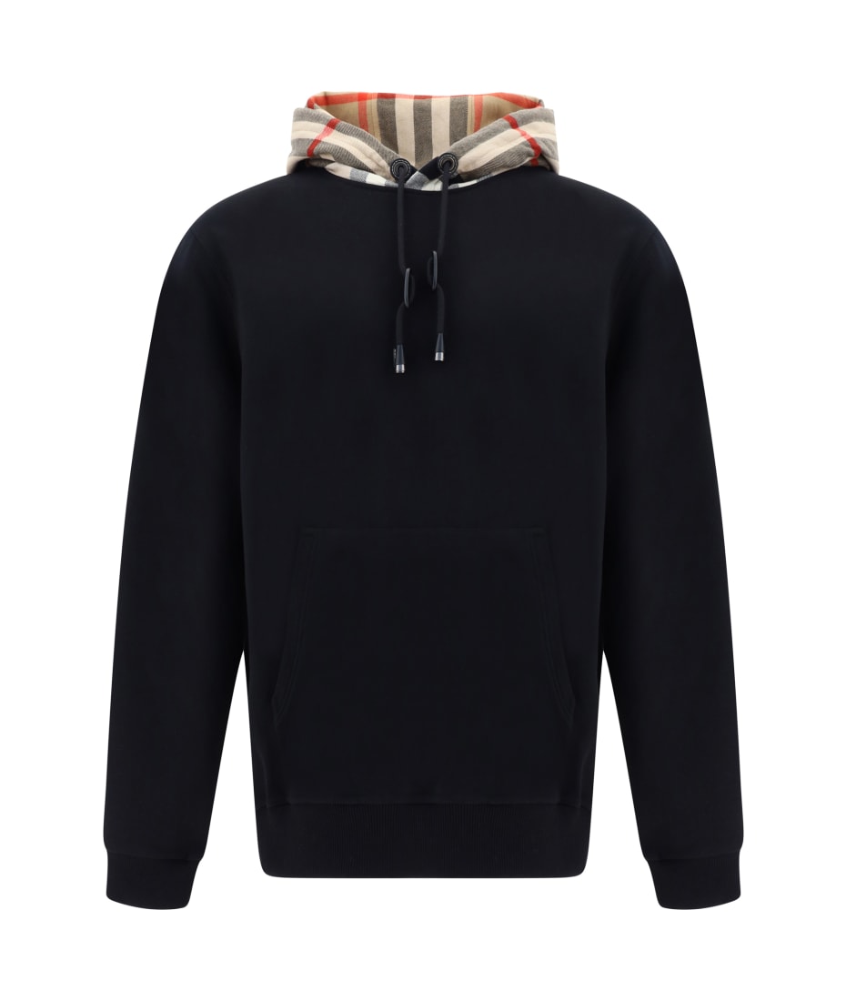 【送料&関税込】Burberry Cotton Hoodie With Check Pattern Burberry Cotton Hoodie With Check Pattern | italist, ALWAYS