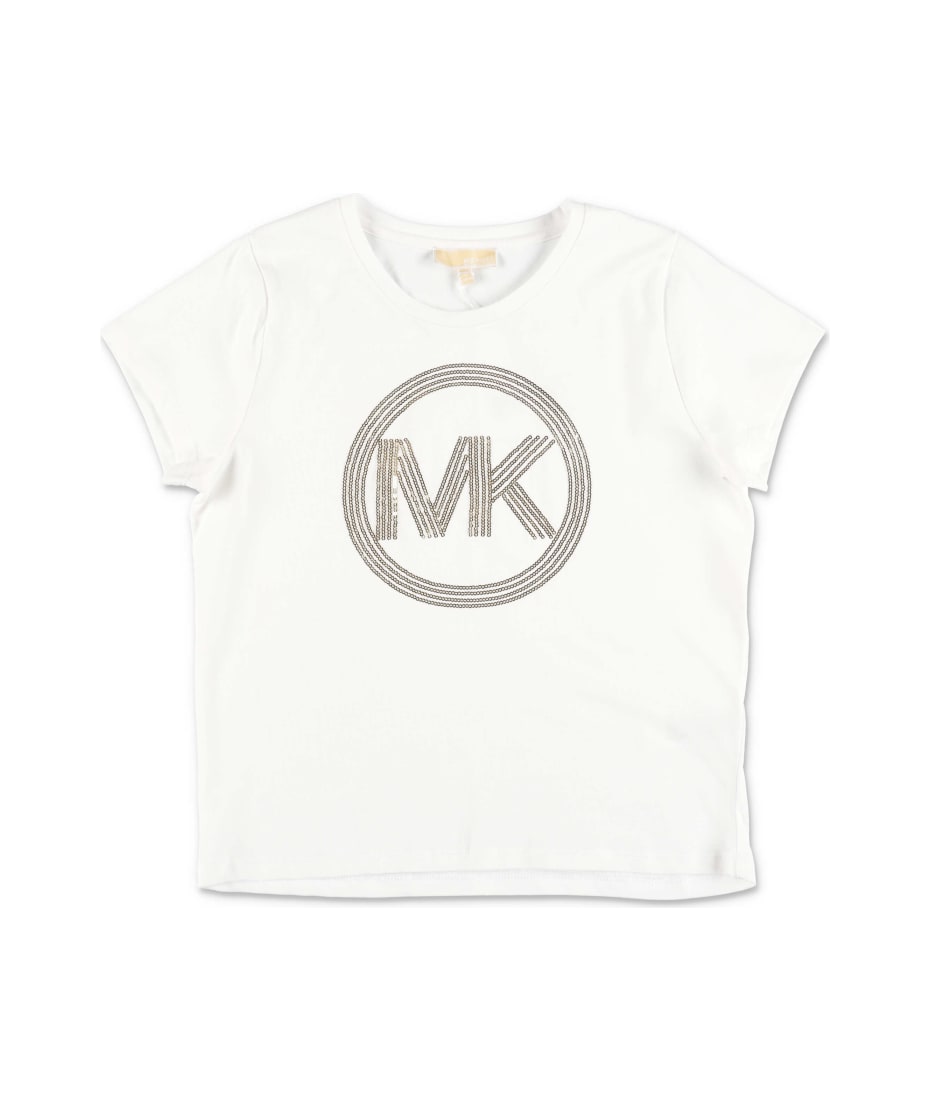 Michael Kors T-shirt Bianca In Jersey Di Cotone