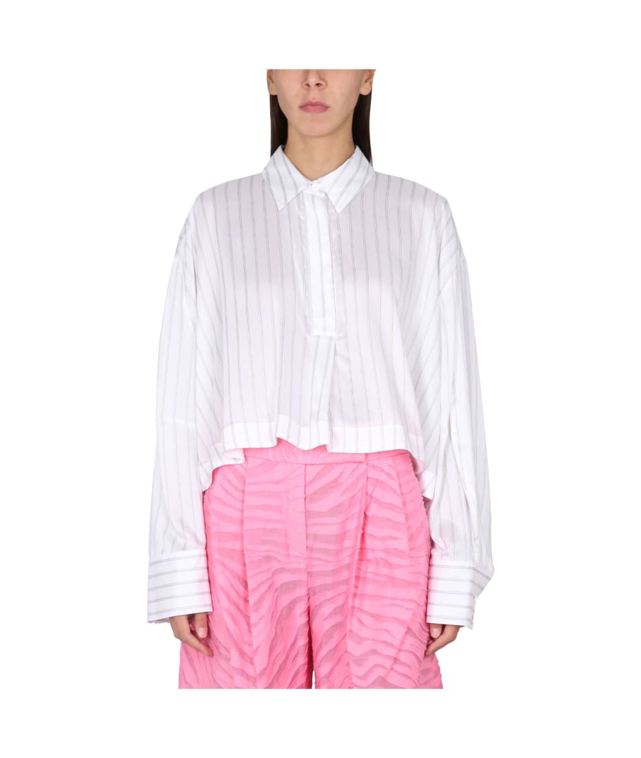 Tシャツ・カットソー THE ATTICO SS23 JILL SHIRT (231WCH10_V054020) Jill'' white shirt for Women | THE ATTICO®