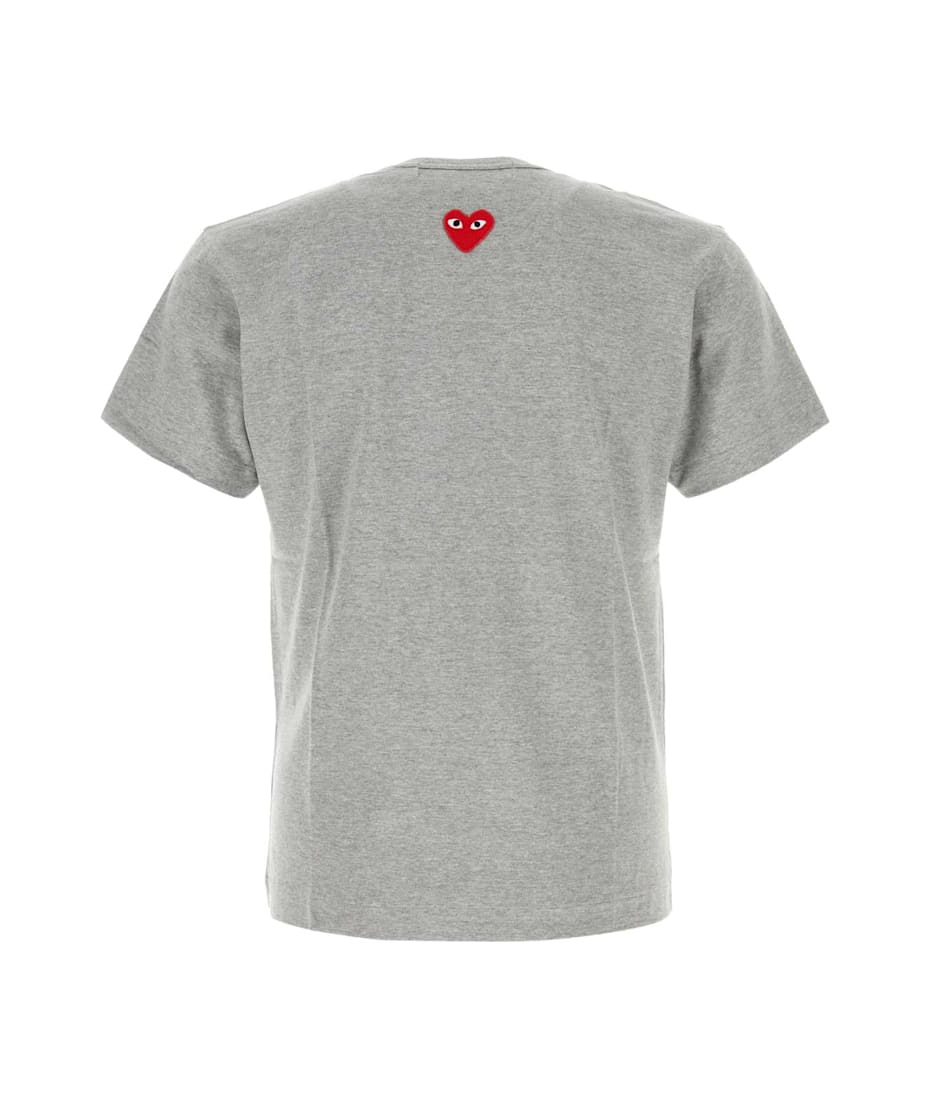 Tシャツ・カットソー COMME DES GARCONS Men T Shirts AXT226051 3 GREY Comme des Garçons Homme Logo T-Shirt in Grey| Homme Essentials