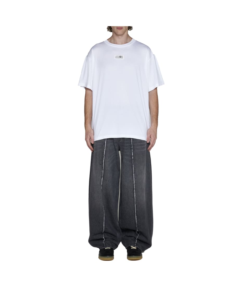 Tシャツ・カットソー MM6 Maison Margiela 'Numeric signature MM6' patch t-shirt Mm6 By Maison Margiela Numeric Signature Patch T-Shirt