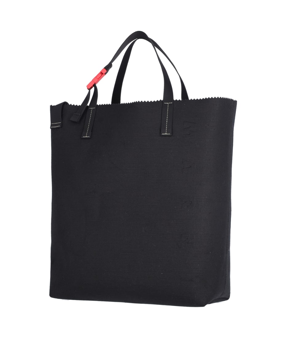 バッグ MARNI TRIBECA HORIZONTAL TOTE BAG Tribeca shopping bag in blue and black | Marni
