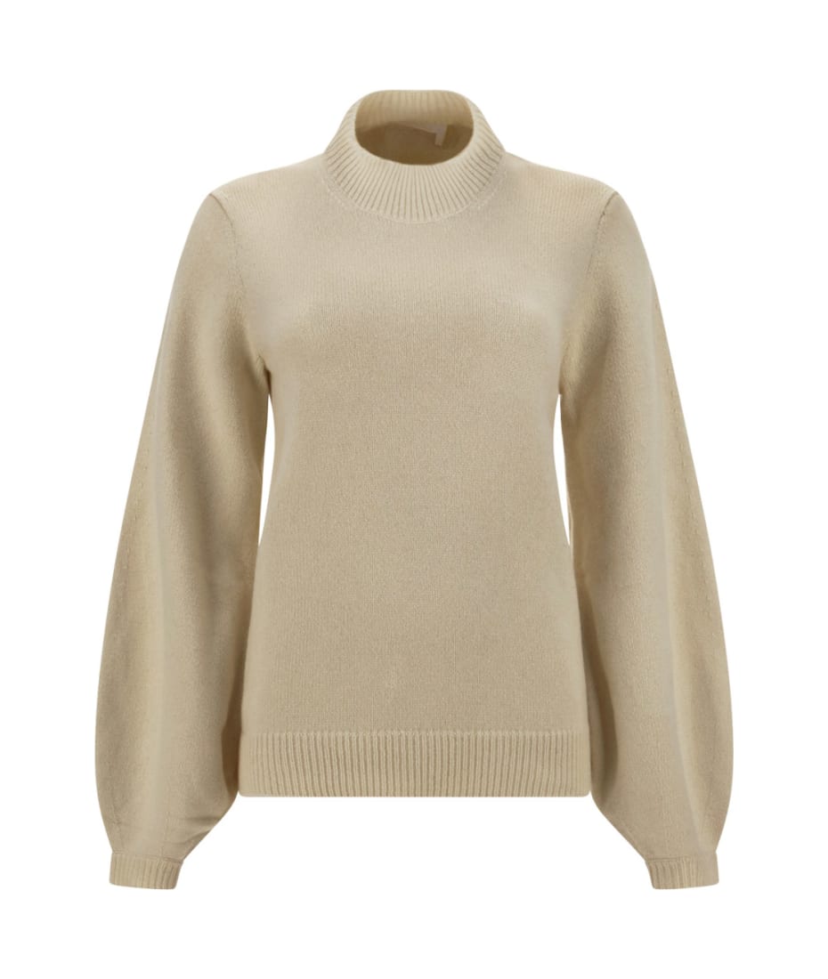 sweater with puff sleeves chloe pullover