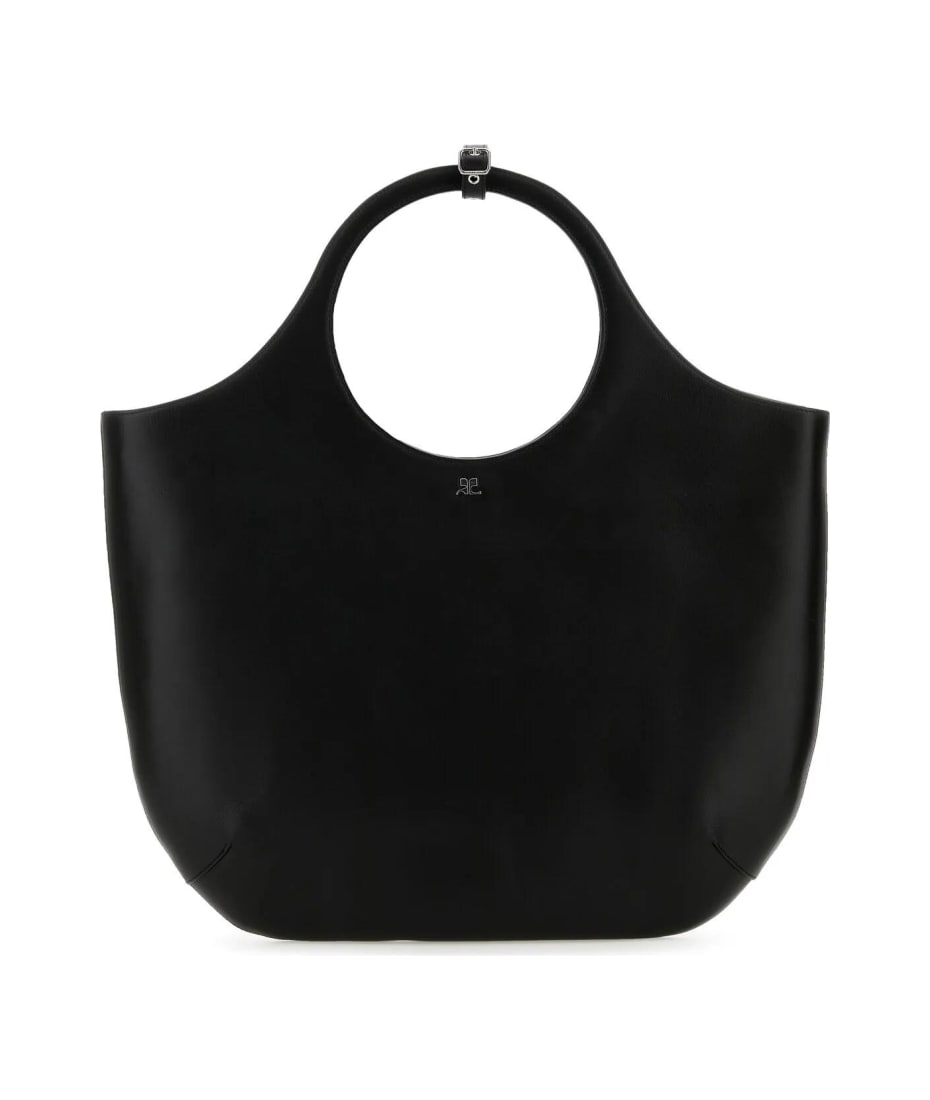 Courrèges Black Leather Large Holy Handbag | italist, ALWAYS