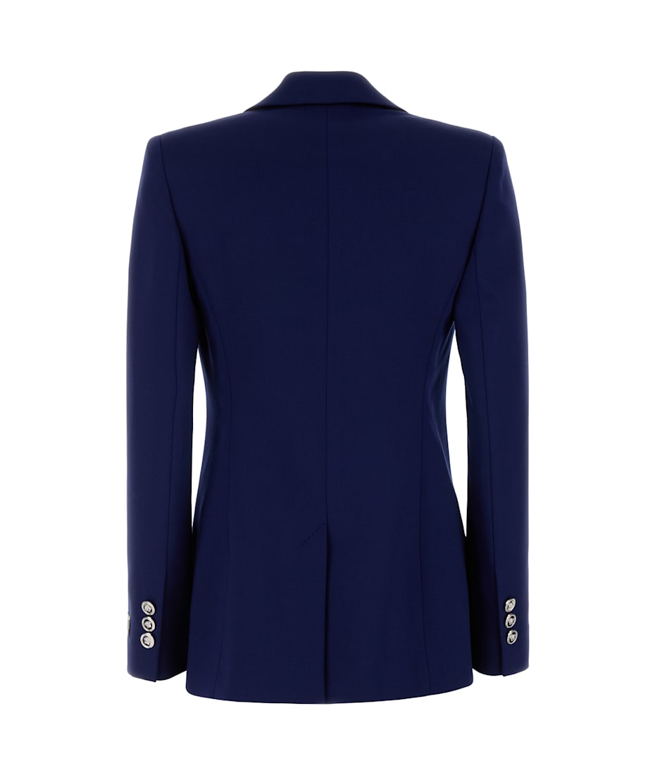 ジャケット Versace Blue Stretch Wool Blazer Versace Blue Stretch Wool Blazer | italist