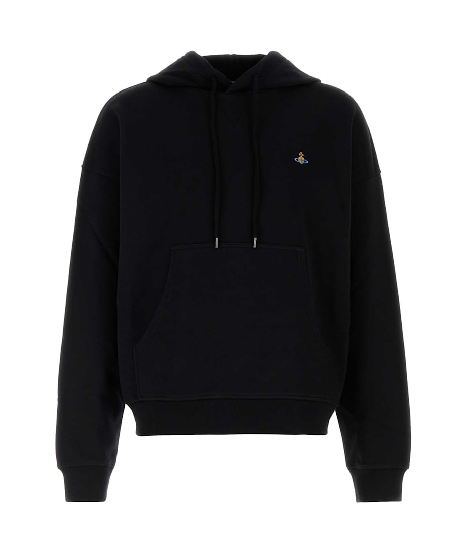 【関税&送料込】Vivienne Westwood Black Cotton Ashton Sweats Vivienne Westwood Black Cotton Ashton Sweatshirt | italist