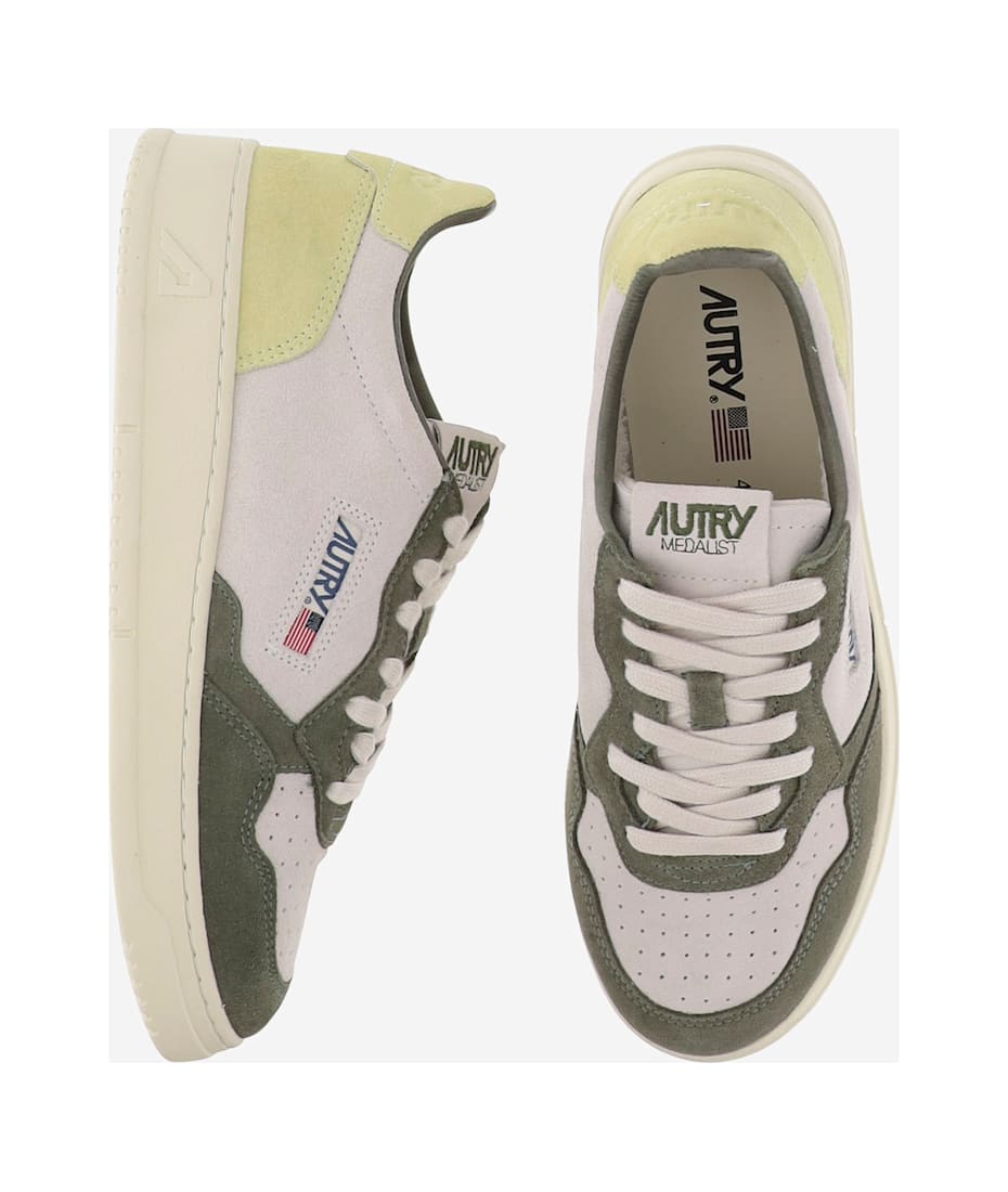 Autry Medalist Low Tricolor Suede Sneakers | italist, ALWAYS