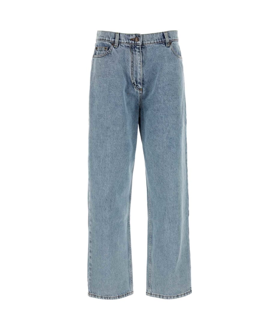MAGDA BUTRYM 24AW デニム・ジーパン ブルー系 Straight-leg denim pants in sky blue