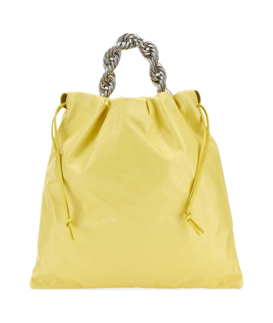 トートバッグ Jil Sander Yellow leather bucket bag (J08WD0040P5711 744) Jil Sander Yellow Leather Bucket Bag ショルダーバッグ 通販