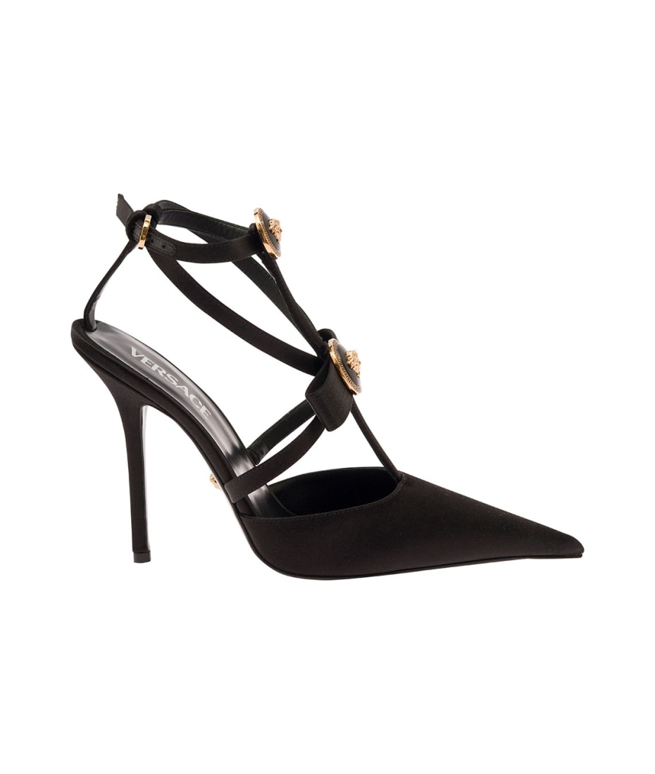 Versace Slingback 11 Medusa Bow Heels | italist