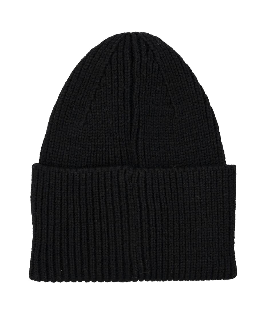 Palm Angels Black Monogram Beanie