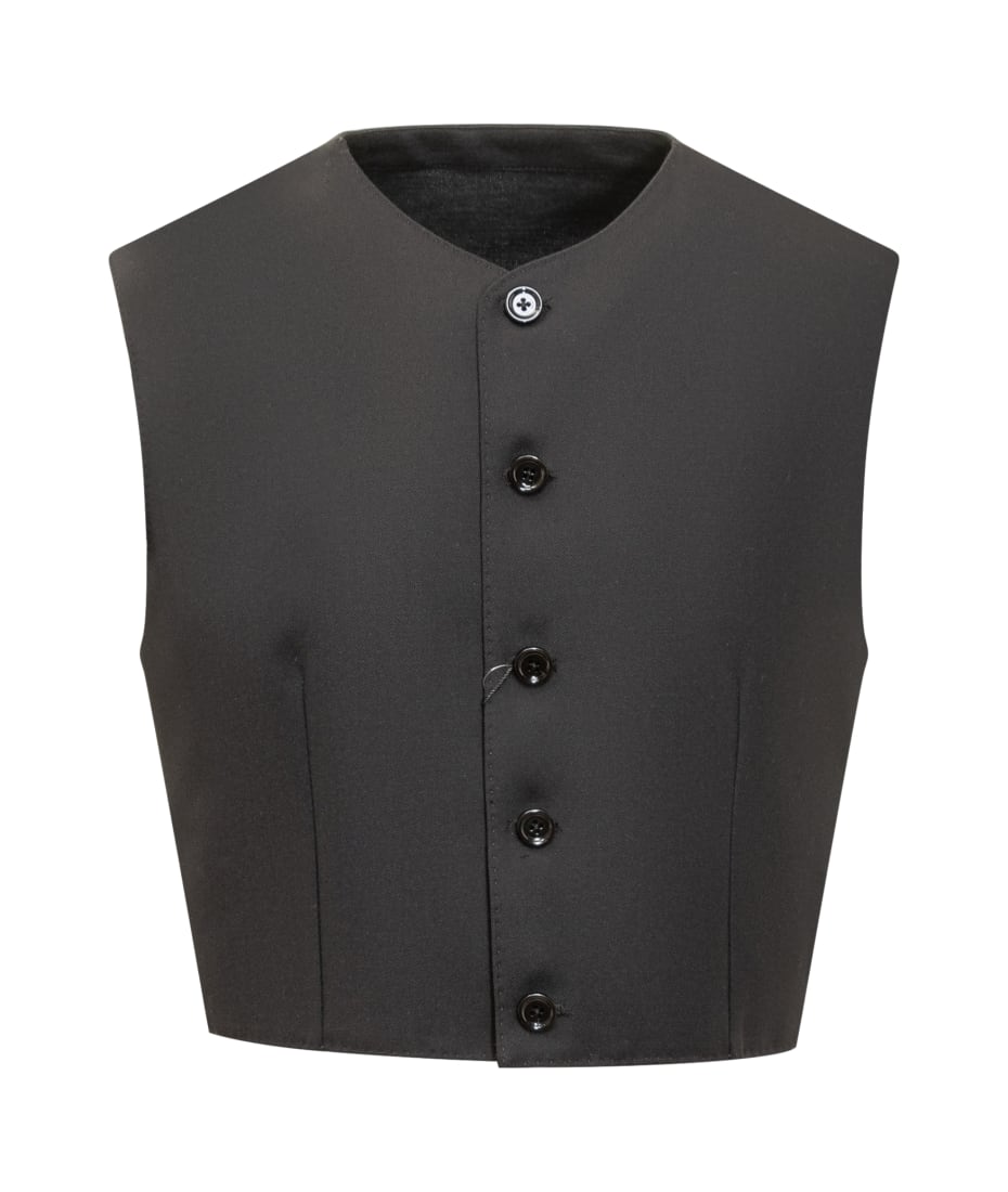 Dolce & Gabbana Wool Gabardine And Jersey Vest | italist, ALWAYS