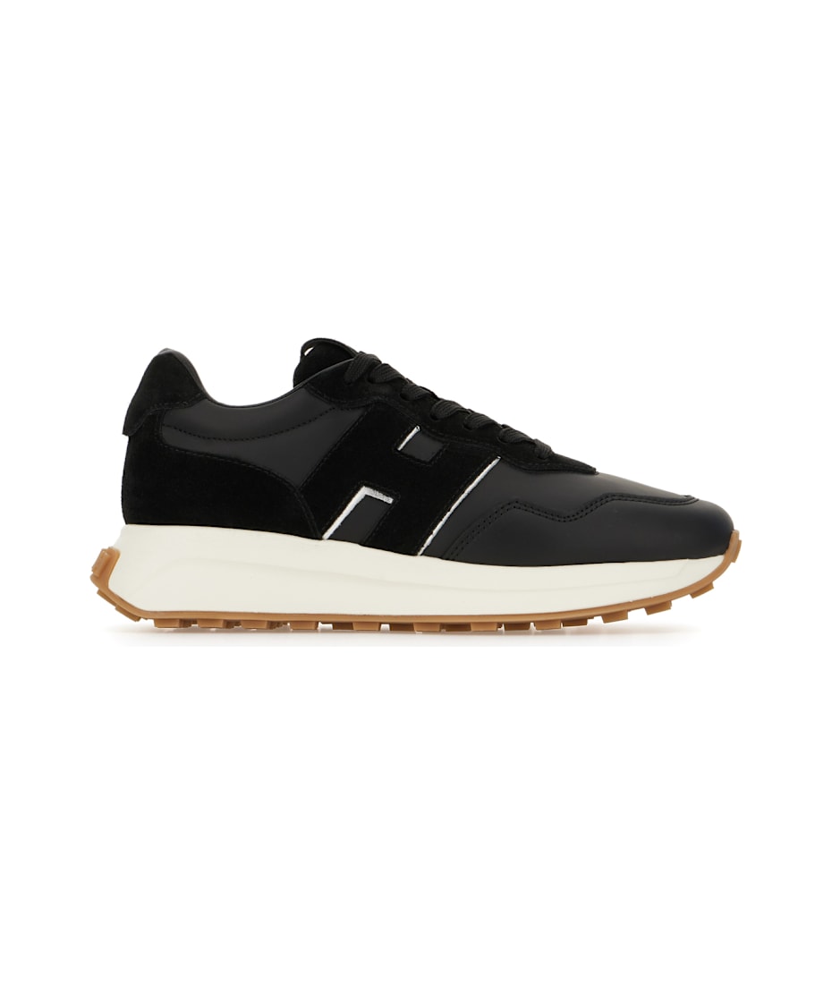 Hogan 'h641' Black Leather Sneakers italist