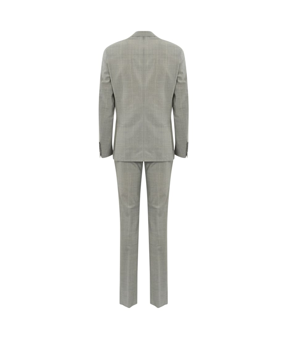 Single-breasted Striped Wool Suit