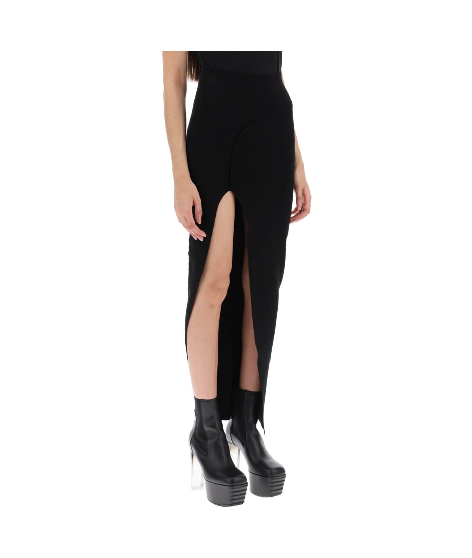 【送料&関税込】Rick Owens Long Skirt With Side Slit Rick Owens Long Skirt With Side Slit | italist