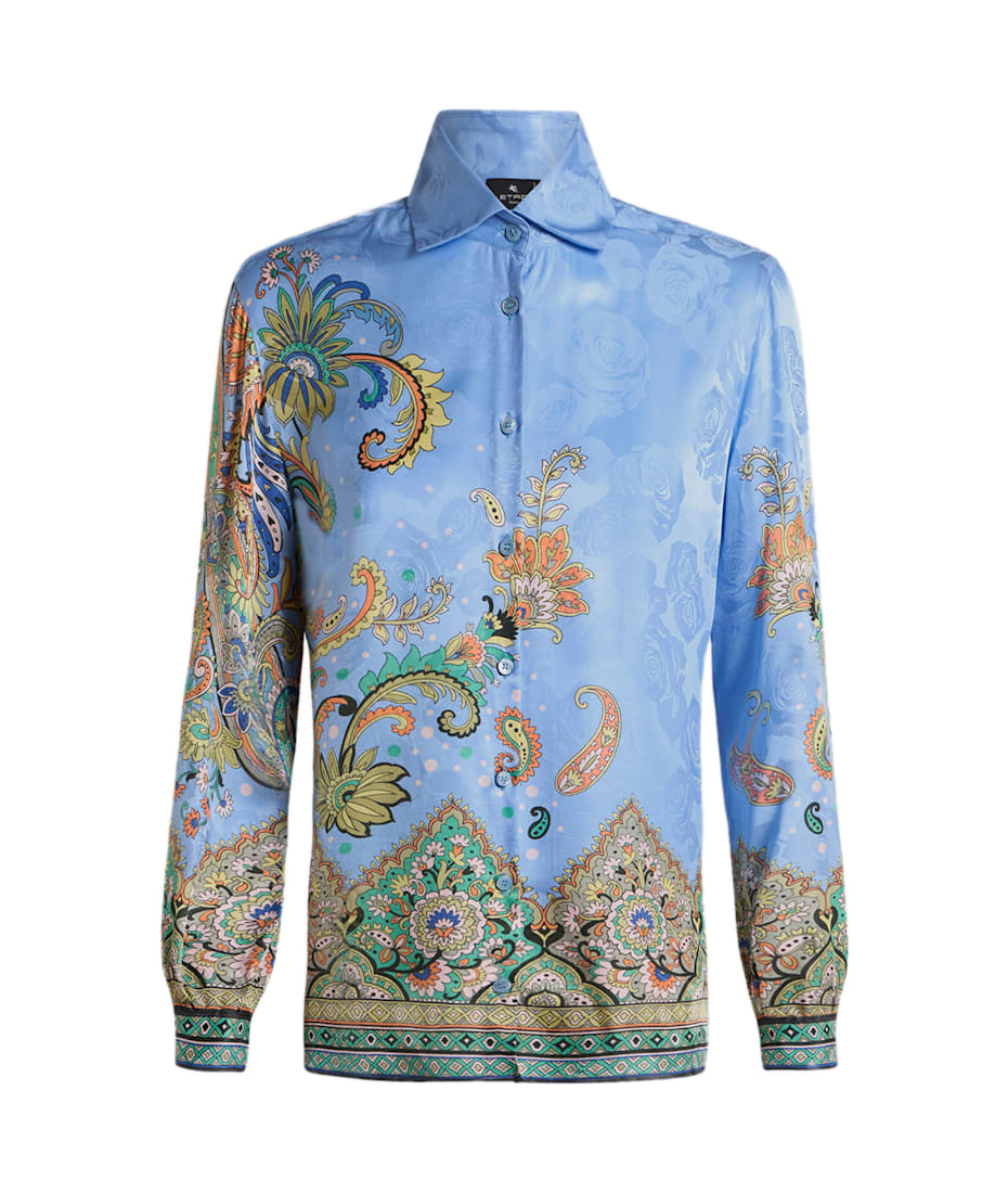 Tシャツ・カットソー ETRO Viscose and silk shirt with iconic motif Etro Viscose And Silk Shirt With Iconic Motif | italist