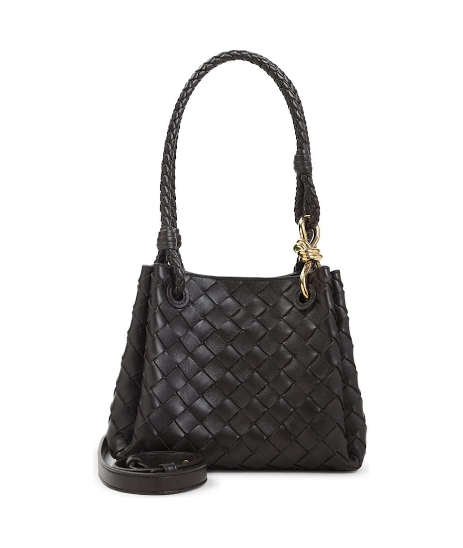 ハンドバッグ BOTTEGA VENETA BLACK LEATHER SMALL PARACHUTE HANDBAG Bottega Veneta Parachute Small Handbag | italist