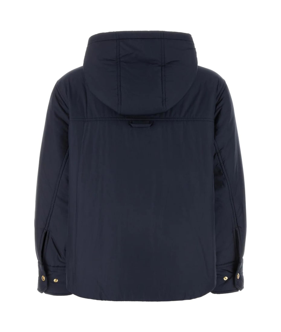 ダウンジャケット THOM BROWNE Midnight Blue Polyester Down Jacket Thom Browne Navy Blue Polyester Down Jacket | italist