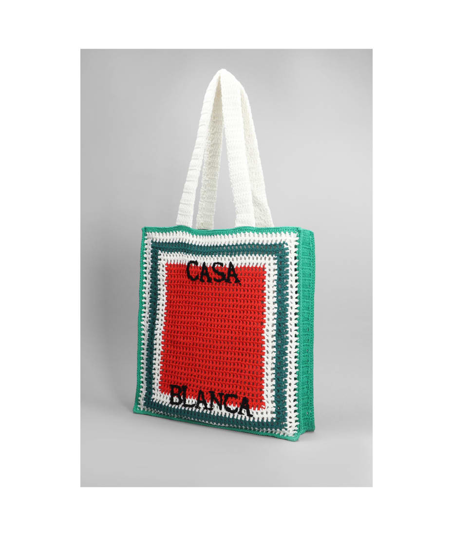 トートバッグ CASABLANCA Woman Tote bags Multicolor AS25BAG122 01 Casablanca Tote In Multicolor Cotton | italist