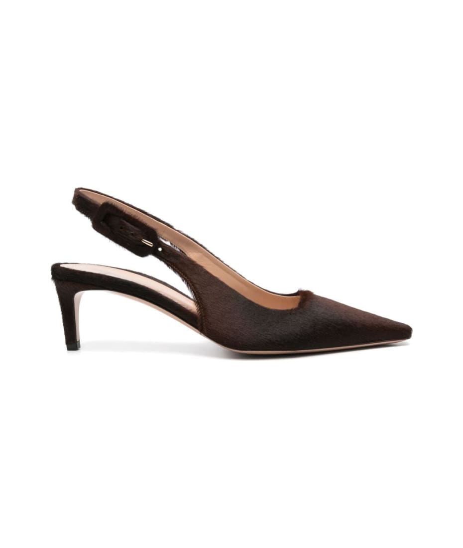 サンダル・ミュール Gianvito Rossi LINDSAY PONY SLING BACK (G95413 55RIC BROWN) Gianvito Rossi Lindsay Pony Sling Back Brown – LOZURI®