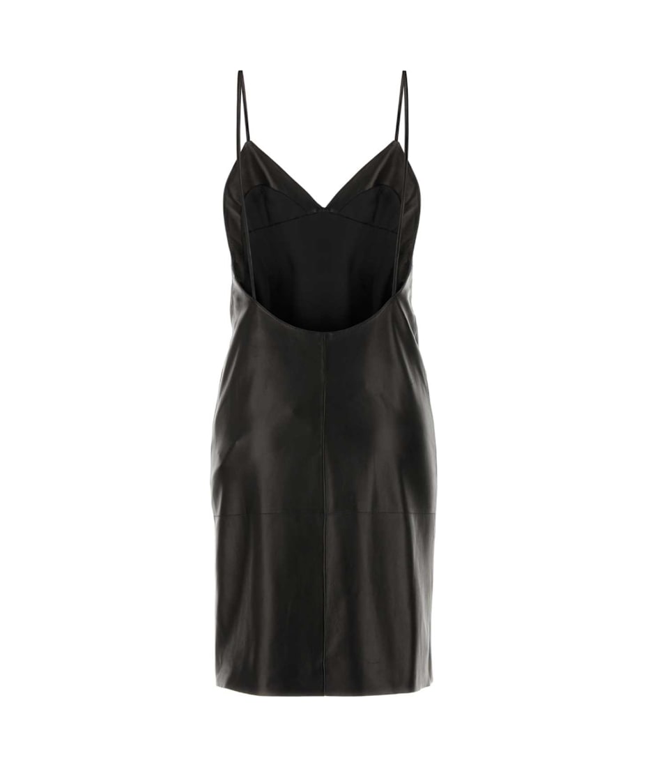スカート Saint Laurent Leather slip dress Saint Laurent Leather slip dress Saint Laurent