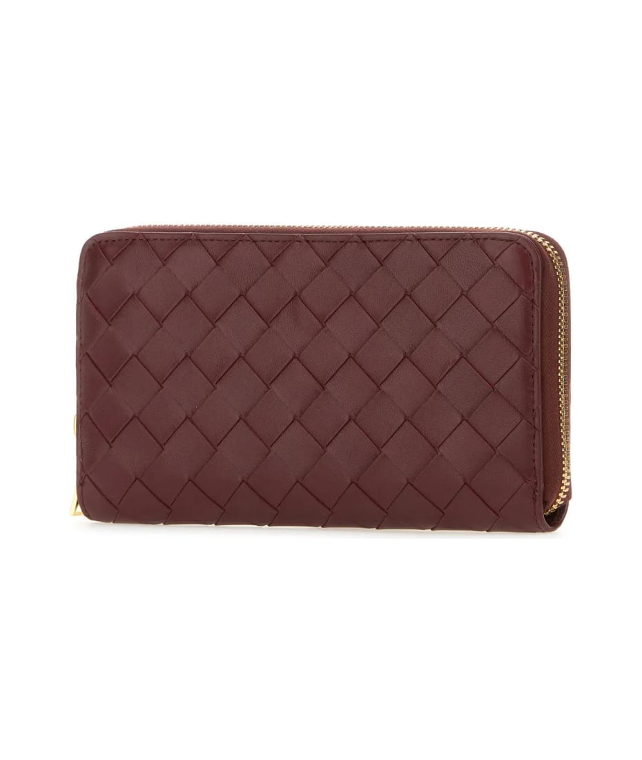 Buy Bottega Veneta intrecciato nappa leather brown wallet