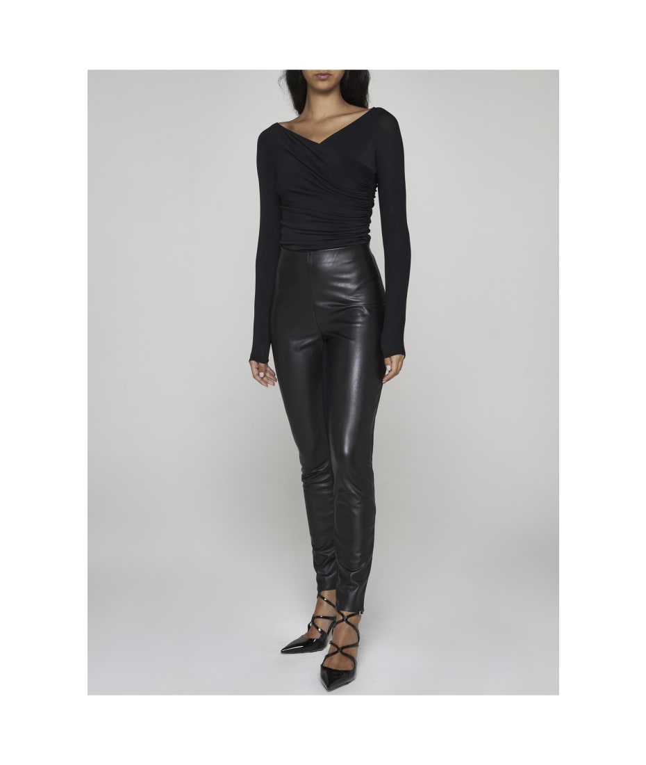 Wolford V-Neck Jersey Bodysuit