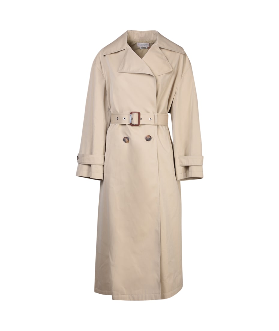 Alexander McQueen Belted Trench Coat | italist